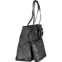 حقيبة يد نسائية من البولي يوريثان الرمادي