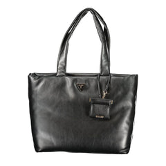 Black Polyurethane Women's Handbag