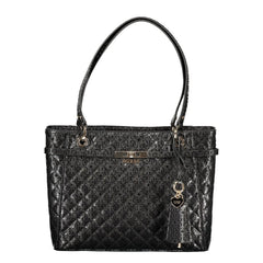 Black Polyurethane Women's Handbag