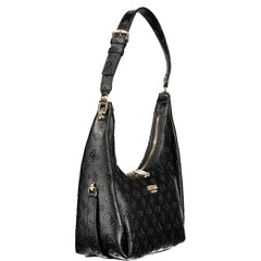 Black Polyurethane Women's Handbag