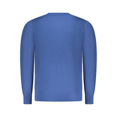 Blue Viscose Men's Sweater