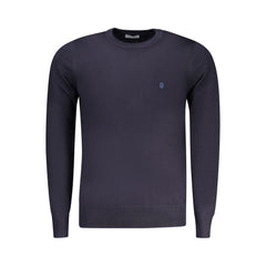 Blu Viscosa Uomo Maglia