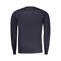 Blu Viscosa Uomo Maglia