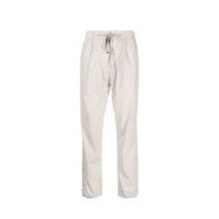 Gray Elastane Casual Pants
