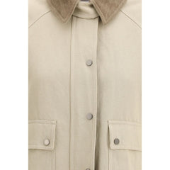 Beige Cotton Coat