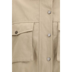Beige Cotton Coat