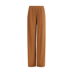Beige Viscose Casual Pants
