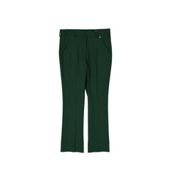 Bicolor Elastane Cropped Pants