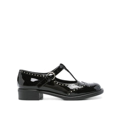 Black Calfskin Ballet Flats