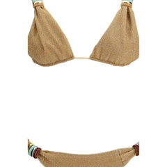 Gold Polyamide Bikini