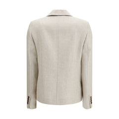 Beige Linen Blazer