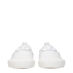 White Leather Slip-On Loafers