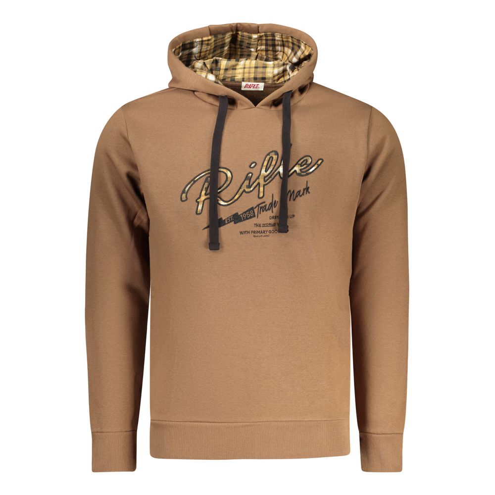 Marrone Cotton Men Sweatshirt