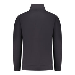 Blue Cotton Men Sweatshirt