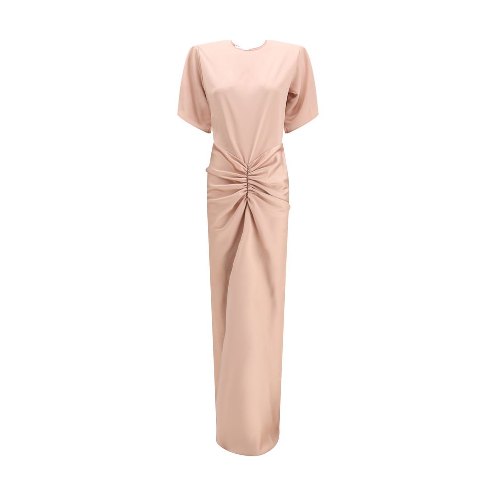 فستان طويل متعدد الألوان من البوليستر