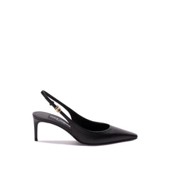 Black Calfskin High Heel Pumps