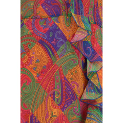 Multicolor Silk Casual Dress