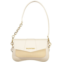 Beige Polyurethane Women Handbag