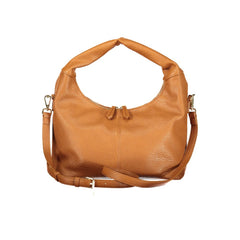 Marrone Polyurethane Women Handbag
