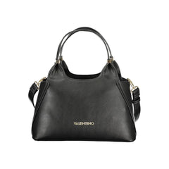 Black Polyurethane Women Handbag