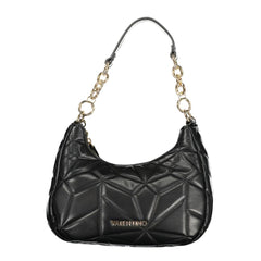 Black Polyurethane Women Handbag