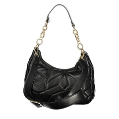 Black Polyurethane Women Handbag