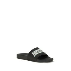 Black Rubber Sandals