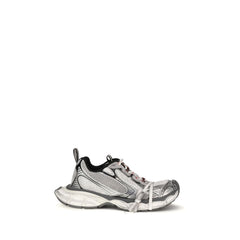 Gray Polyethylene Athletic Sneakers