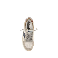 White Calf Leather Bos Taurus Low Top Sneakers