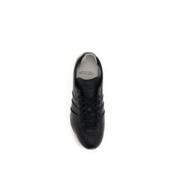 Black Rubber Athletic Sneakers