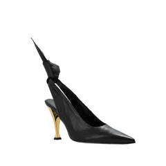 Black Calfskin High Heel Pumps