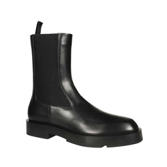 Black Calfskin Chelsea Boots