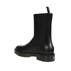 Black Calfskin Chelsea Boots