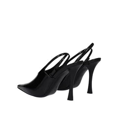 Black Calfskin High Heel Pumps