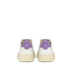 White Leather Low Top Sneakers