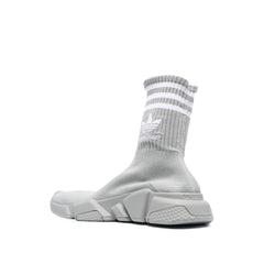 Gray Nylon Athletic Sneakers