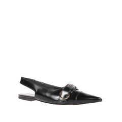Black Calfskin Ballet Flats