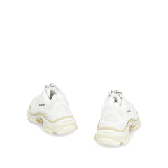 White Calfskin Chunky Sneakers