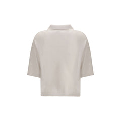 Beige Cashmere Polo Shirt
