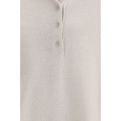 Beige Cashmere Polo Shirt