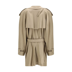 Beige Cotton Trench Coat