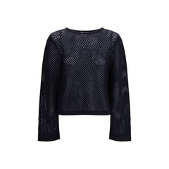 Blue Fleece Wool Sweatshirt