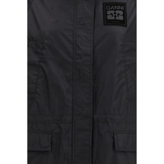 Black Nylon Coat