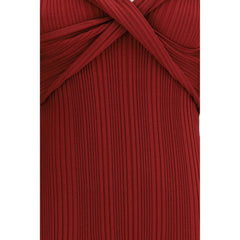 Bordeaux Viscose Casual Dress