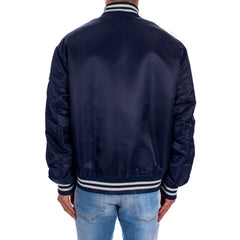 Blue Nylon Bomber