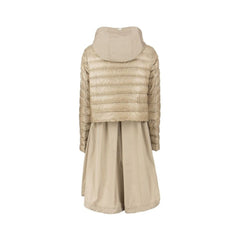 Beige Polyester Coat