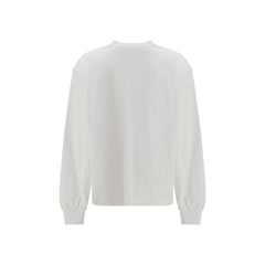 White Cotton Long Sleeve T-Shirt