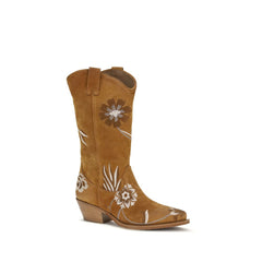 Brown Calf Leather Bos Taurus Ankle Boots