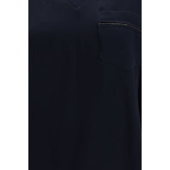 تي شيرت أزرق من الفسكوز