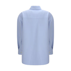 Blue Fleece Wool Shirt